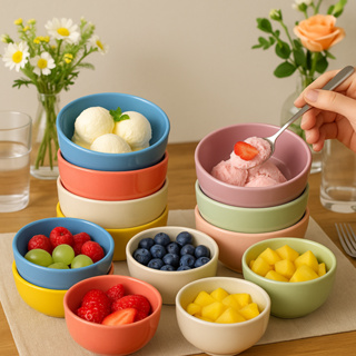 Kit Bowl Cerâmica Premium - Cumbuca 400ml - Bowl Jogo de Sobremesa Tigela - Bowl em Oferta na Shopee