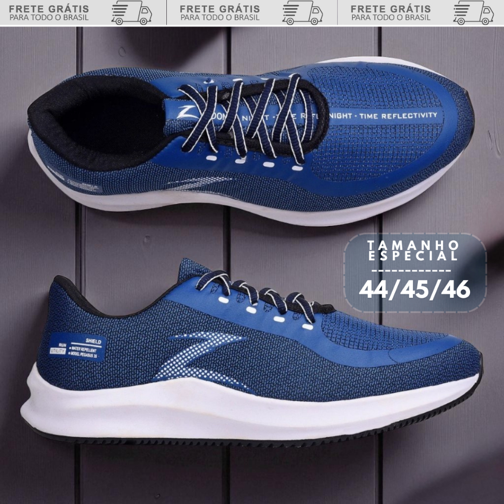 Tênis Masculino Casual Grande 44 45 46 - Confortável, Estiloso e com Pronta Entrega em Oferta na Shopee