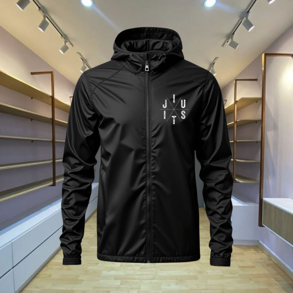 Jaqueta Masculina Blusa Corta Vento Motoqueiro Impermeável Jiu Jitsu