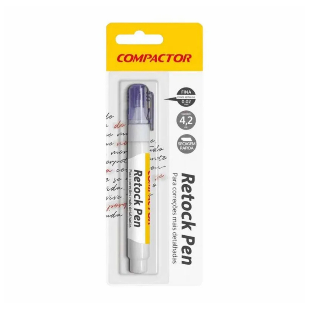 Caneta Corretiva 4,2ml Retock Pen 53000 Compactor - UN
