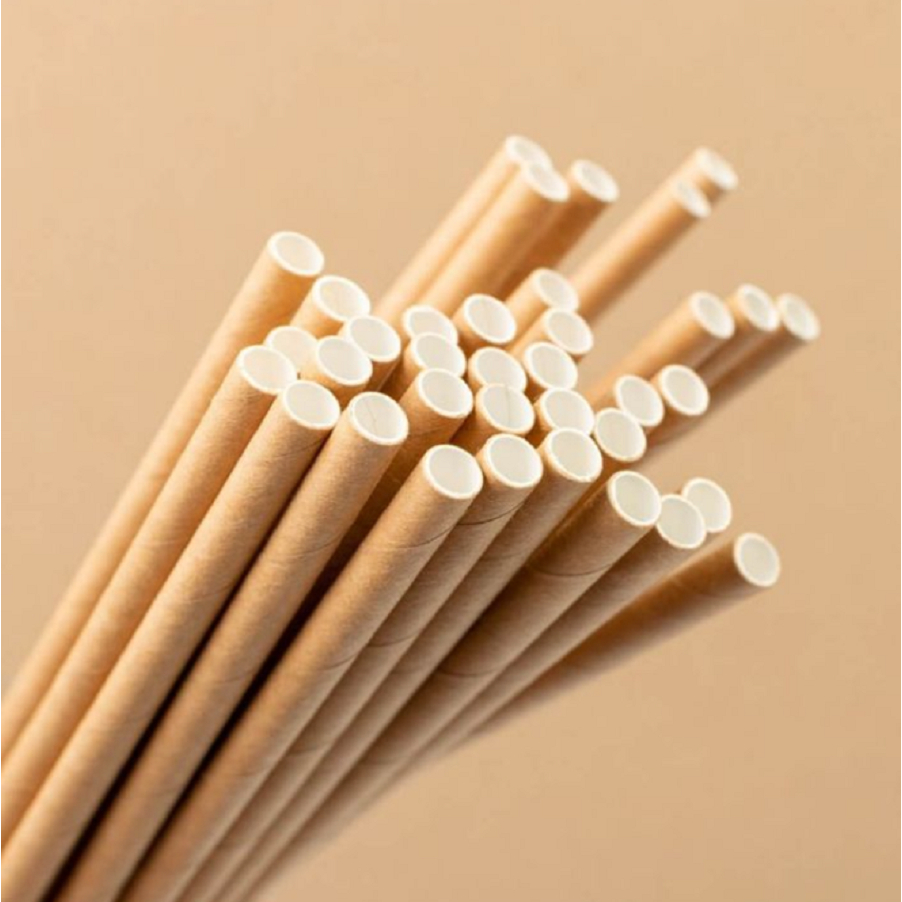 Kit 50 Canudos de Papel Kraft Biodegradáveis: Sustentabilidade e Qualidade para o Dia a Dia Festas Casamentos Empresa