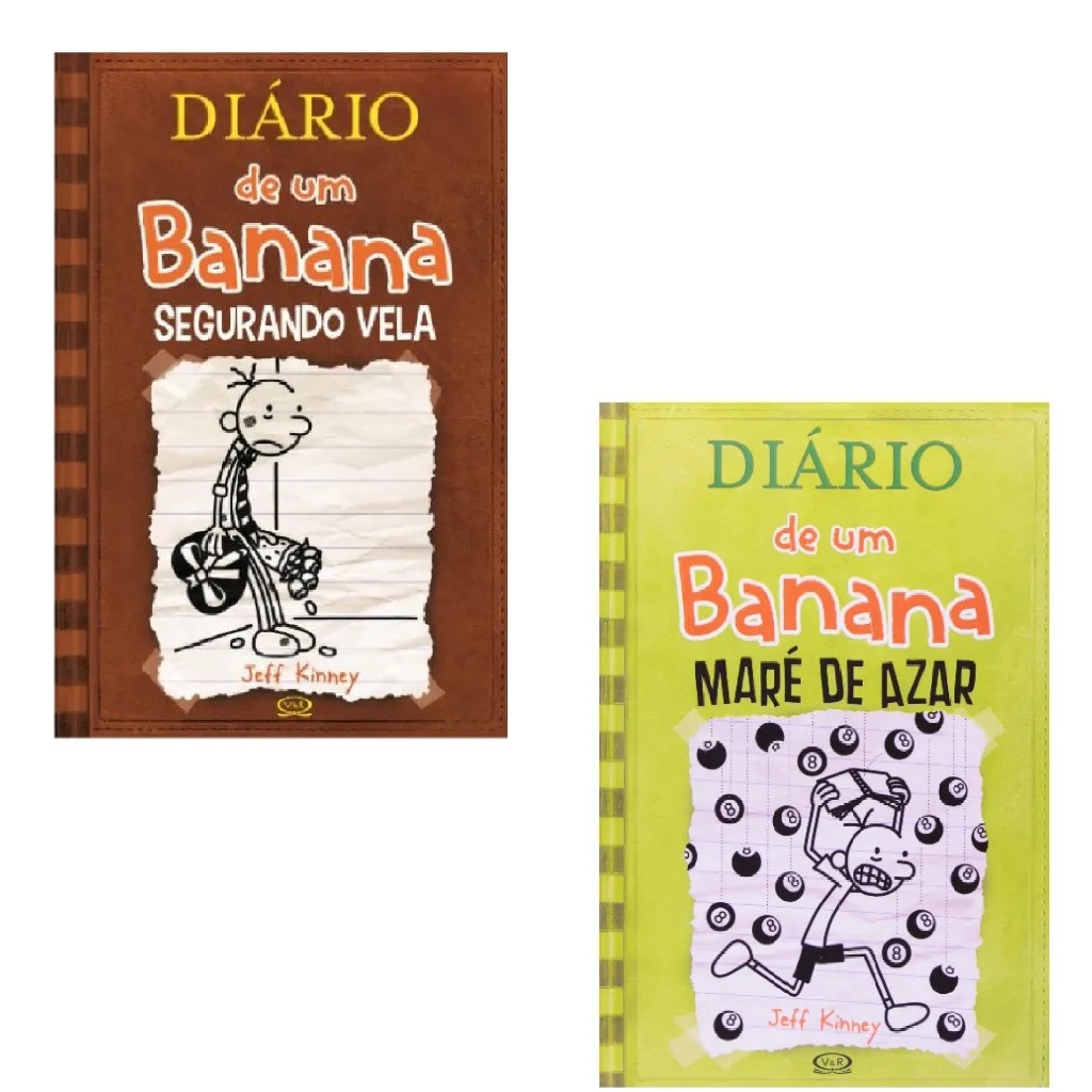 Kit C/2 Livros - Diário de um Banana V. 7 e 8 (Capa Dura) + Brinde