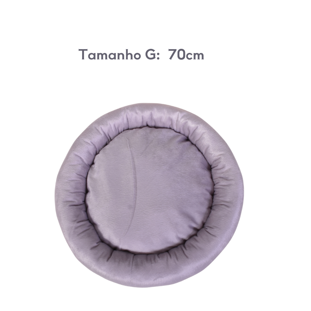 Caminha Ninho Nuvem Pet Para Cachorros de Porte Grande Cama Pet Tamanho G 70cm + Almofadinha de osso - 02 Peças