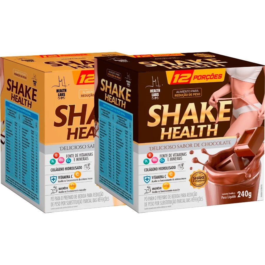Kit 2un Shake Substituto de Refeições - 2 x 240g (Total 480g) - Health Labs