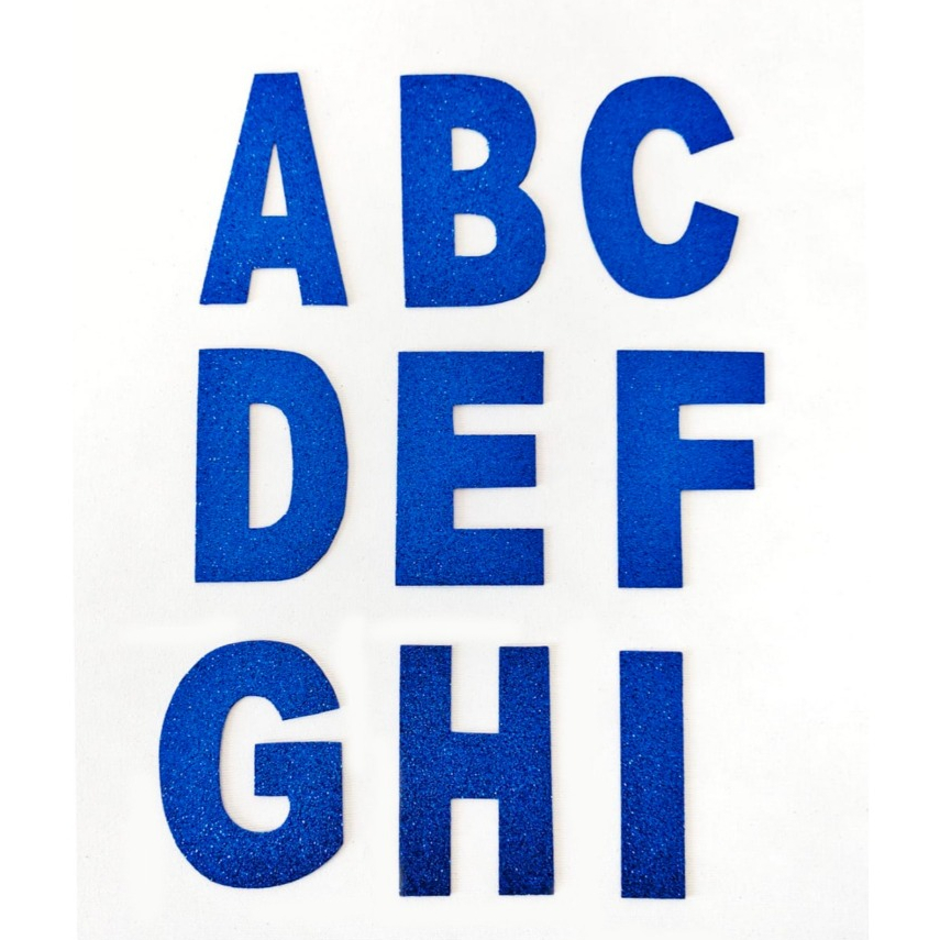 Letras e Números em EVA com Glitter Monte Frase 10cm em Oferta na Shopee