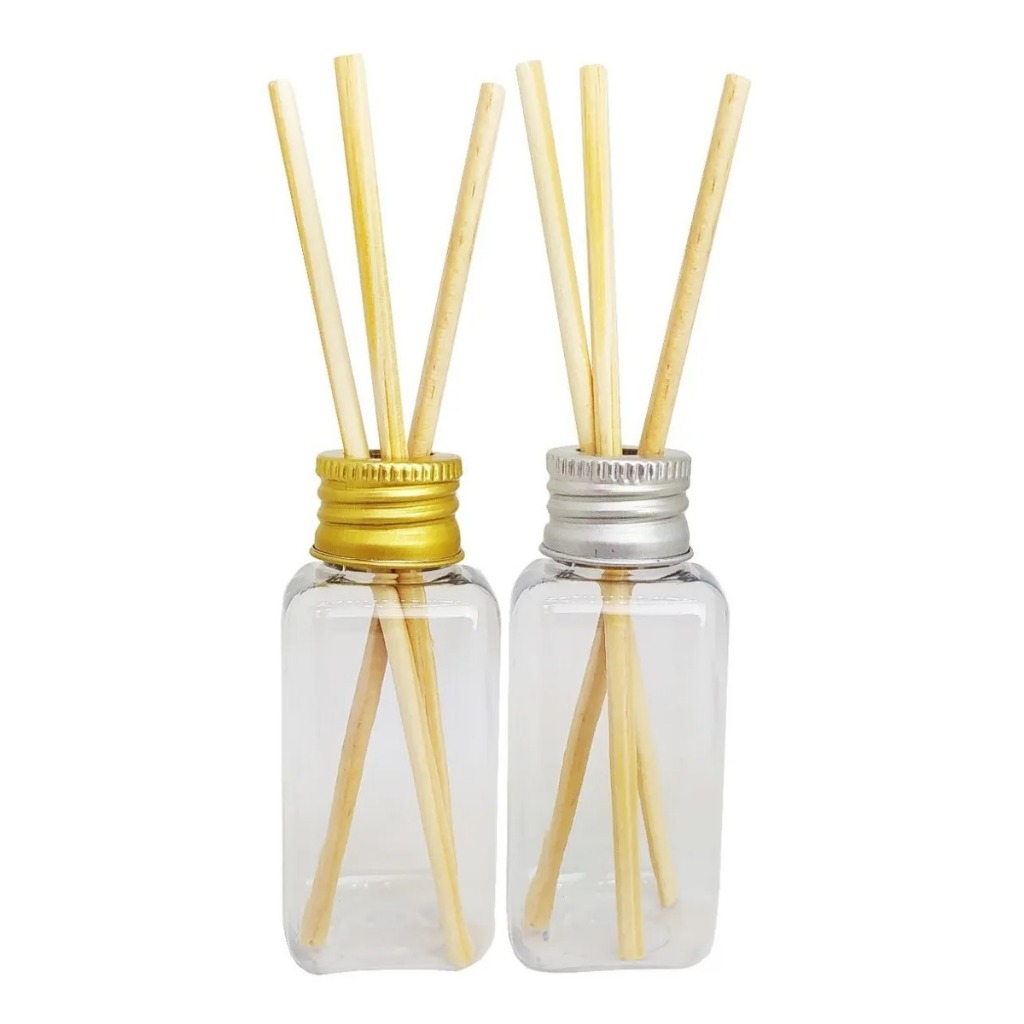 60 Aromatizador Difusor Frasco 40ml Pet com Varetas