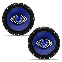 Par Alto Falantes 6 Polegadas Hurricane 130w RMS CM6 Quadraxial Som Automotivo