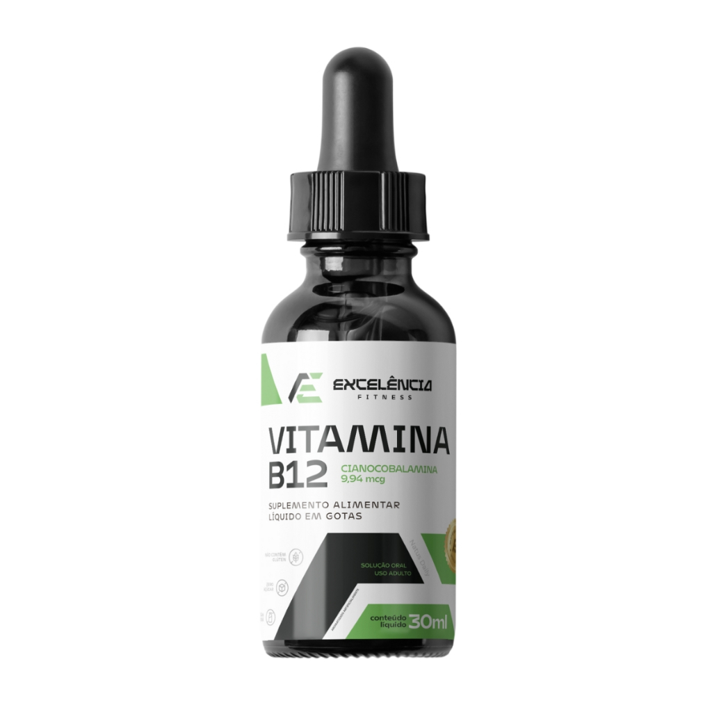 Suplemento Vitamina B12 9,94mcg | Mais Energia e Concentração – 30ml Líquido