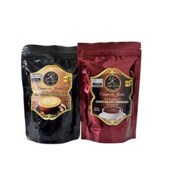 Chocolate Cremoso + Cappuccino Premium Kaffa Kakaw Campos do Jordão 200g/cada
