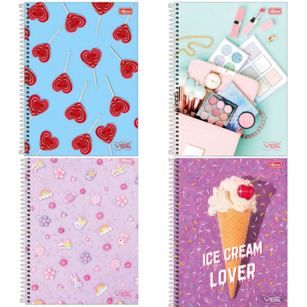 Caderno 10 Matérias Pepper Feminino 160 Folhas- Tilibra em Oferta na Shopee