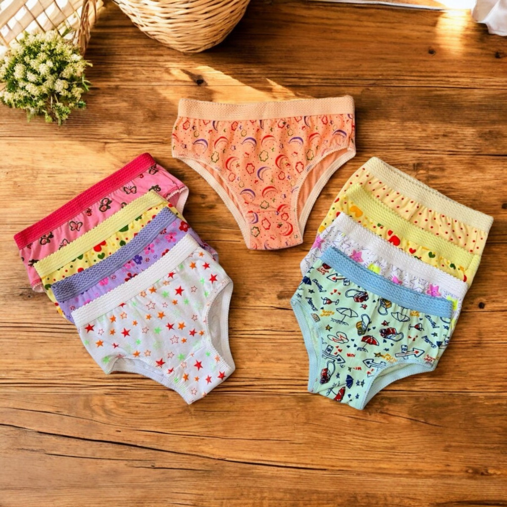 Kit 10 Calcinhas Menina, Infantil Forro Algodão e poliéster Estampada Menina  Revenda envio imediato em Oferta na Shopee