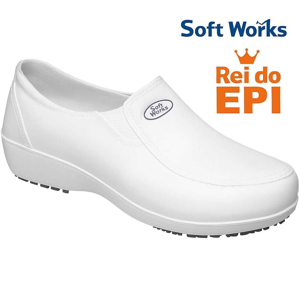 Sapato Feminino Soft Works  Epi clínica Hospital consultório enfermagem uso em geral, 34 ao 41