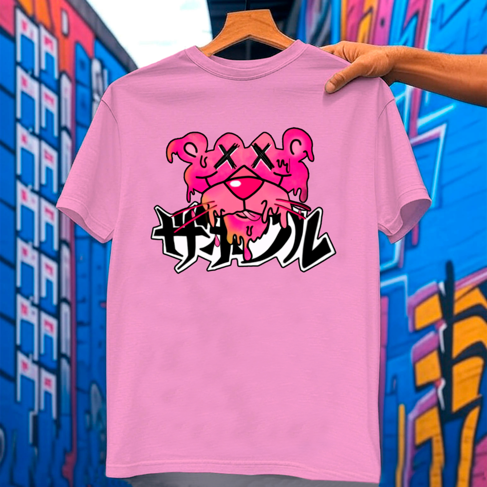 Camiseta Feminina Masculina Oversized Streetwear Estilo de Rua Despojada Criativa 100% Algodão
