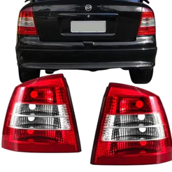 Lanterna Traseira Astra Sedan 1999 2000 2001 2002 Bicolor Acrilico