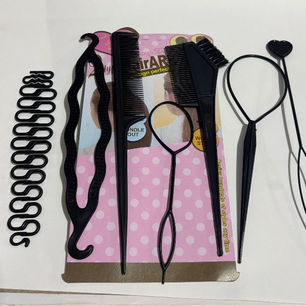 Kit 7 Unidades Acessório para Cabelo Penteado Coque Trança Agulha Mágica em Oferta na Shopee