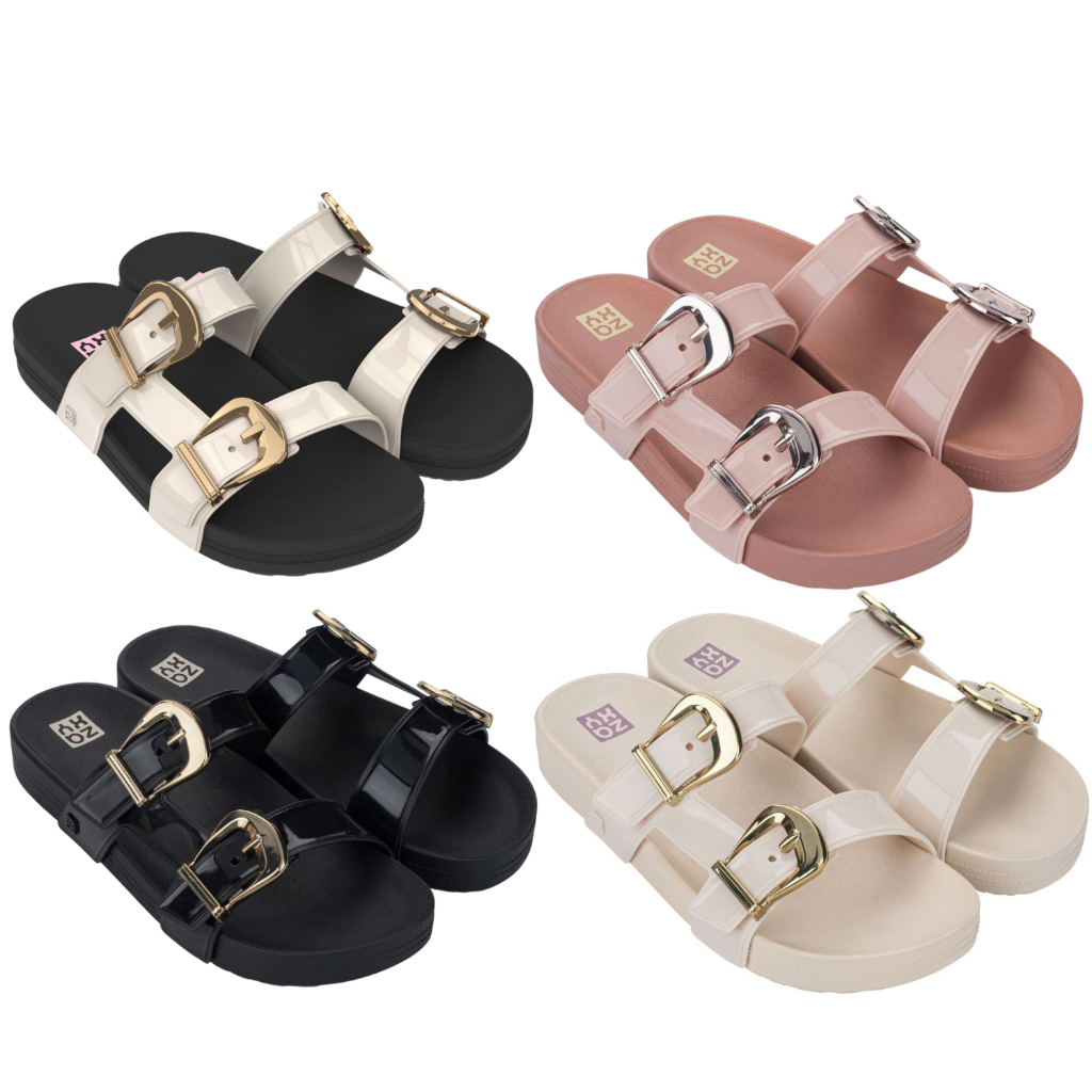 TAMANCO FEMININO SLIDE FIVELA ZAXY FLASH