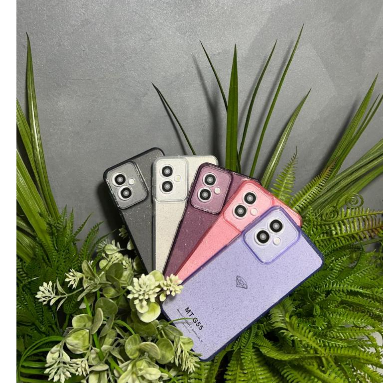 Capa com brilho para Motorola Moto G55 /  / Capa + Pelicula Ceramica ou So 1 Capinha Gliter Case