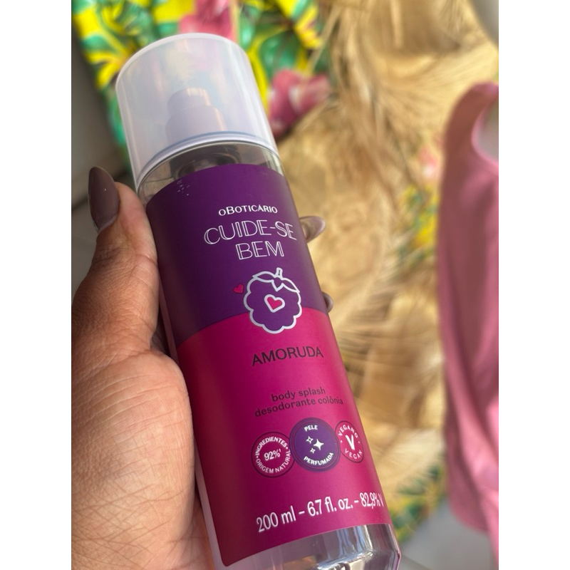 Body splash colônia desodorante cuide se bem o Boticário 200ml