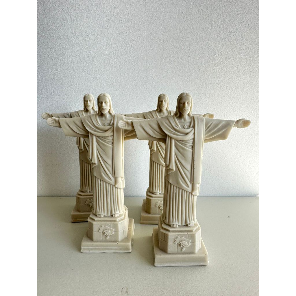 Imagem do Cristo Redentor 15 cm  Resina crua para pintura