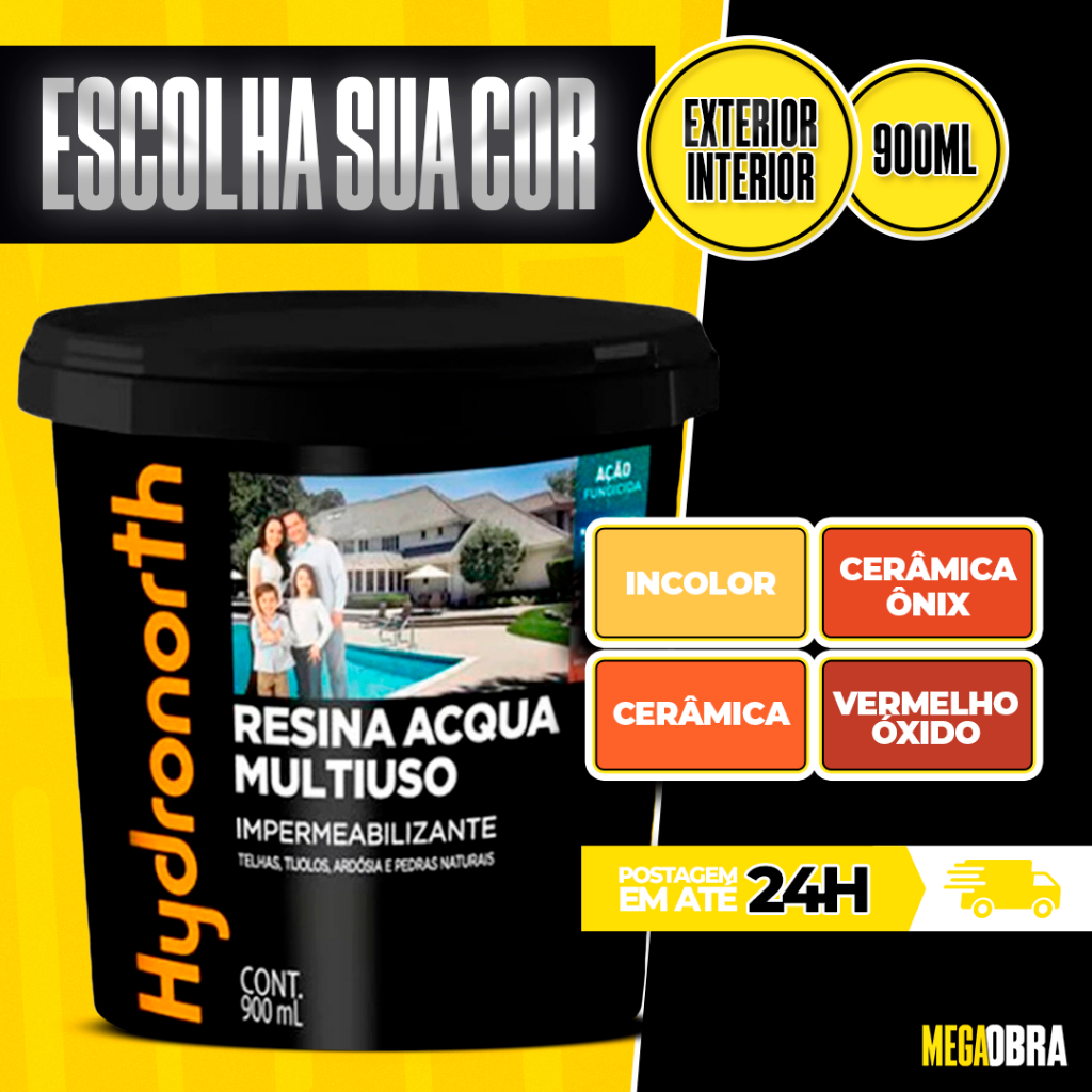 Resina Acrilica Multiuso Acqua Hydronorth Balde 900 ML