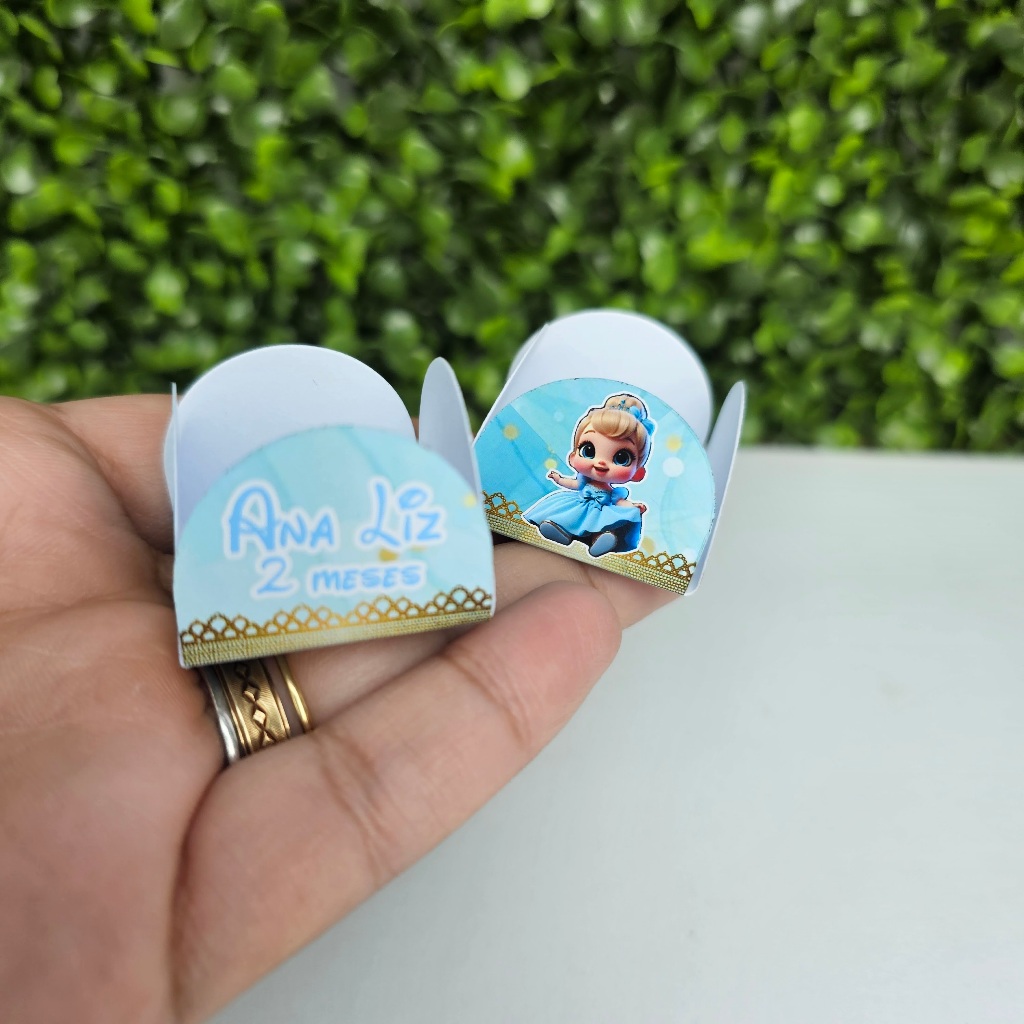 Forminha para Doces Brigadeiro CINDERELA CUTE BABY - Personalizados - Festa infantil - Aniversário