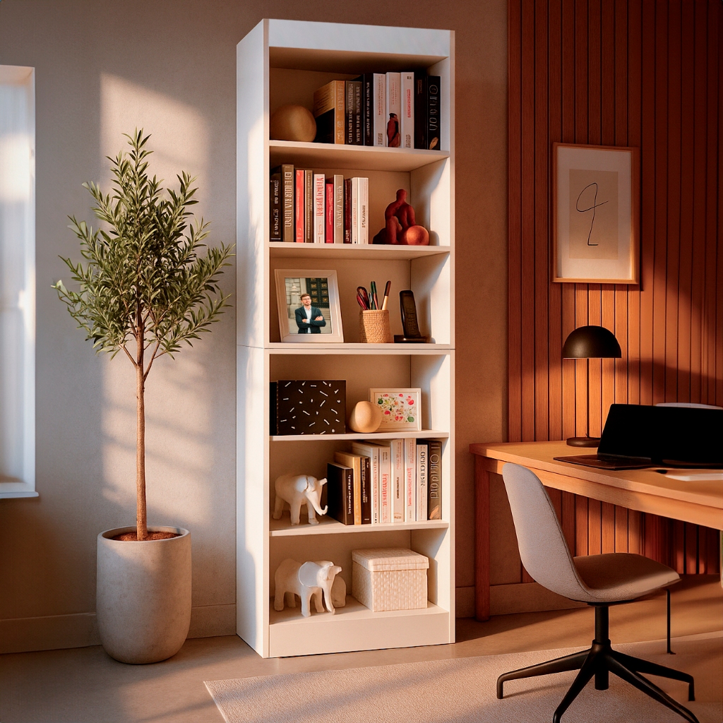 Estante Rack 6 Prateleiras Organizador Livros Quarto Armário Alto Livreiro Oferta Relâmpago - Home & Living