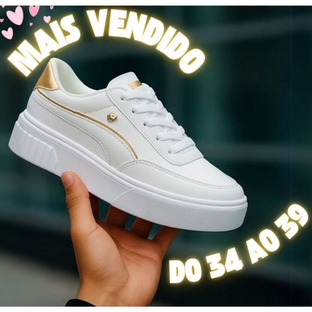 Tênis Feminino Plataforma Adulto Casual Macio Trabalho Faculdade | ENVIO IMEDIATO 2025