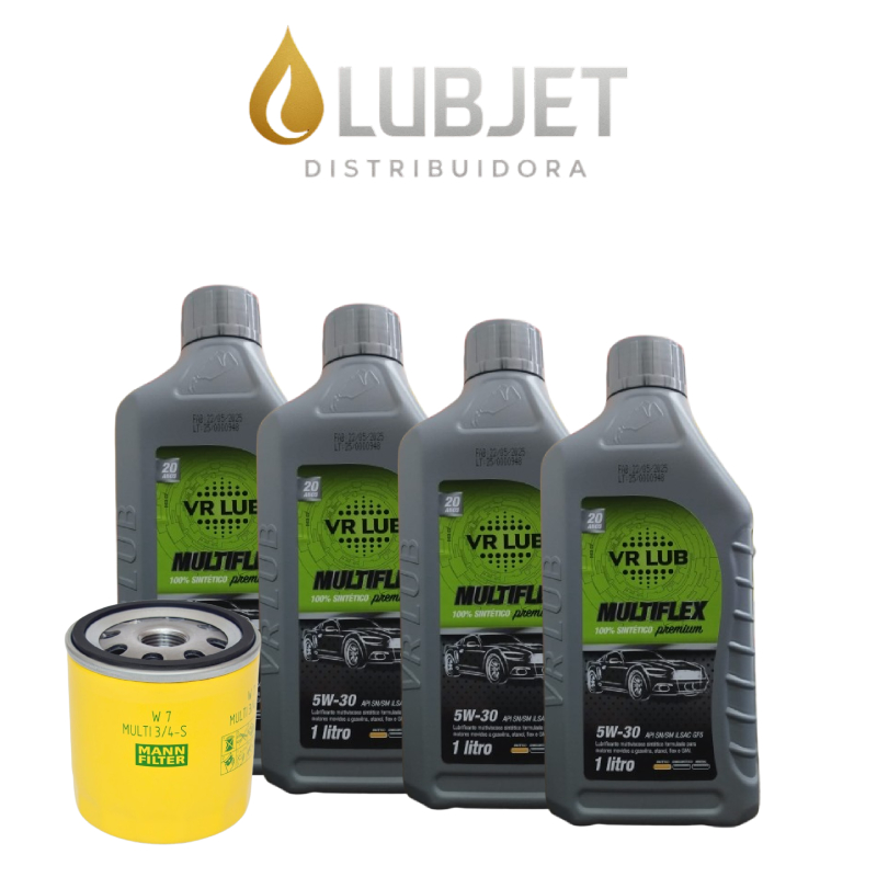 Kit 04 Litros De Óleo Sintético 5W30 VR Lub Multiflex + W7m3/4s Ford Zetec Rocam 1.0/1.6 8v 2002+ em Oferta na Shopee