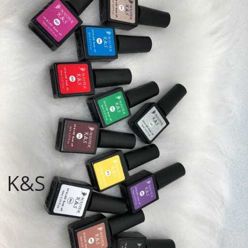 Kit 12 Esmaltes em Gel de Plástico K&S