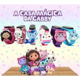 Relógio Infantil Temático Casa Mágica da Gabi | Personagens DJ Catnip/ Gato Pandy, Presente Criança em Oferta na Shopee