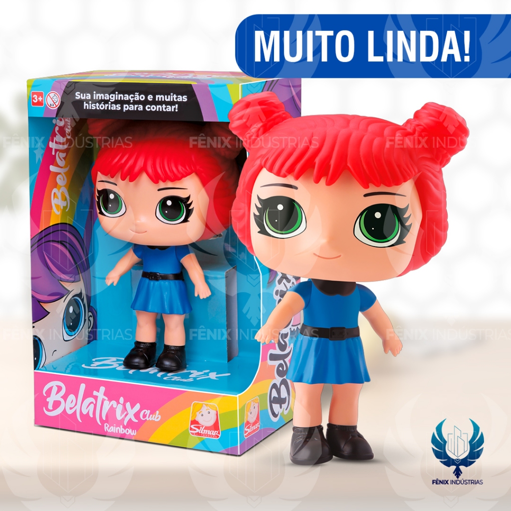 👧 Boneca Belatrix Cabelo Coque Vermelho – Silmar