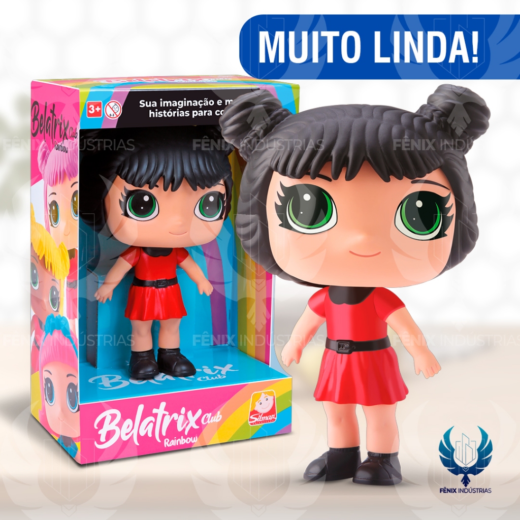 👧 Boneca Belatrix Cabelo Coque Preto – Silmar