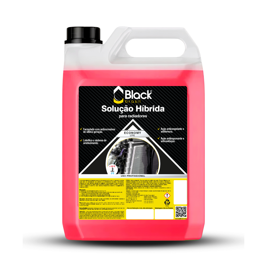 Aditivo Radiador Rosa 5L Pronto Uso Economy Black Brasil