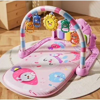 Tapete de brinquedo para engatinhar com pedal de piano para bebês