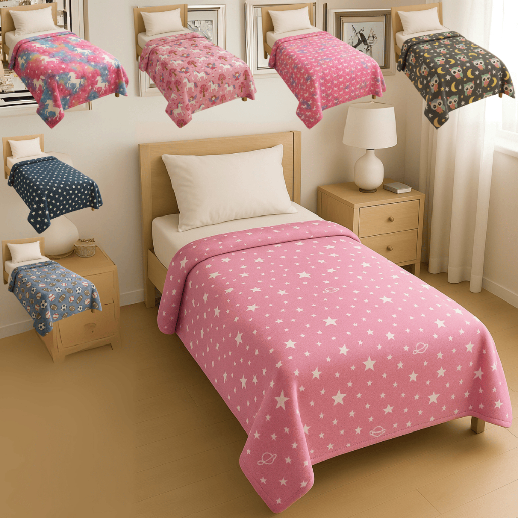 Coberta Infantil Cobertor Que Brilha No Escuro Manta Juvenil Criança 2,00x1,80