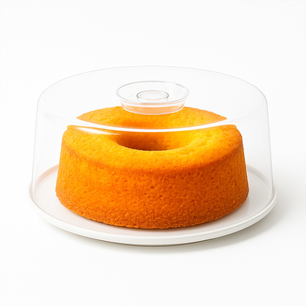 Tampa Para Bolos Acrílica Transparente 26 cm Cozinha - Bhz Store