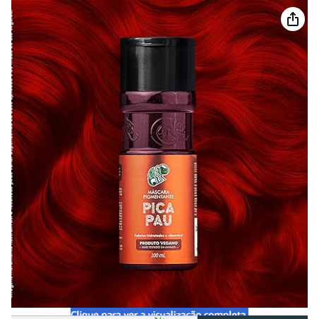 Kamaleao Color Masc Pigment Pica Pau 100Ml em Oferta na Shopee
