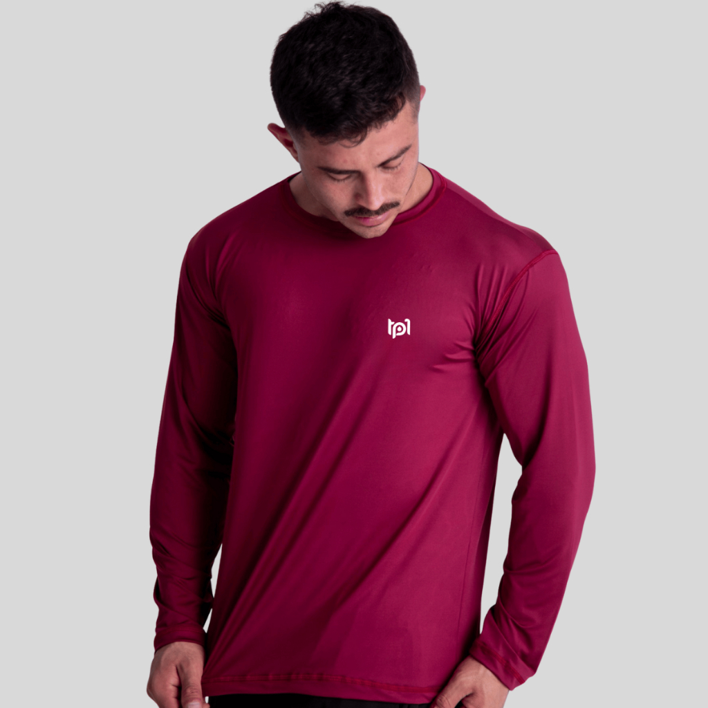 Camisa Térmica Proteção Uv 50+ Segunda Pele Camiseta Malha Fria Masculina Manga Longa