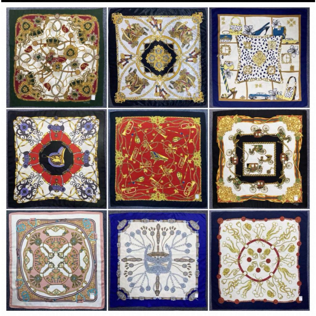 Lenço de Cetim Grande Colorido – Bandana, Echarpe e Cachecol Feminino Estilo Seda