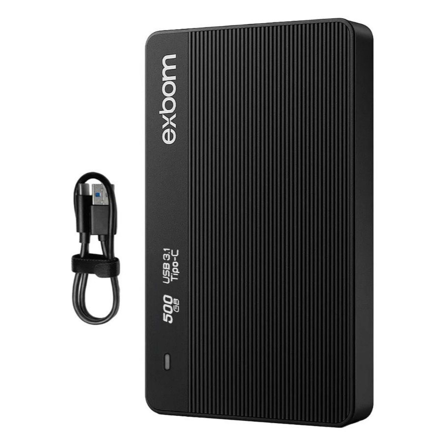 Armazenamento HD Externo 500GB/320GB com Interface USB 3.1 USB-C de 2.5 Polegadas