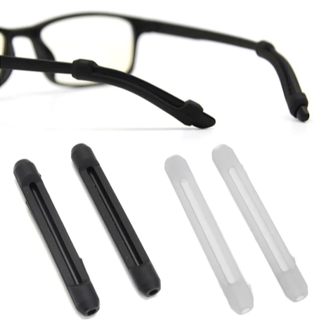 Par De Ponteira De Silicone Para Óculos - Antiderrapante - Protetora Orelha - Silicone - Macia em Oferta na Shopee