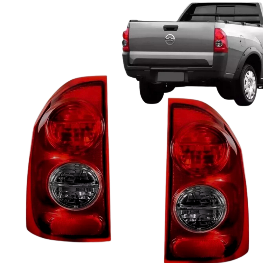Lanterna Traseira Chevrolet Montana Bicolor Com Ré Fumê 2004 2005 2006 2007 2008 2009