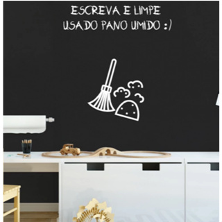 Papel De Parede Lousa Quadro 2 metros x 45 cm Desenho em Oferta na Shopee