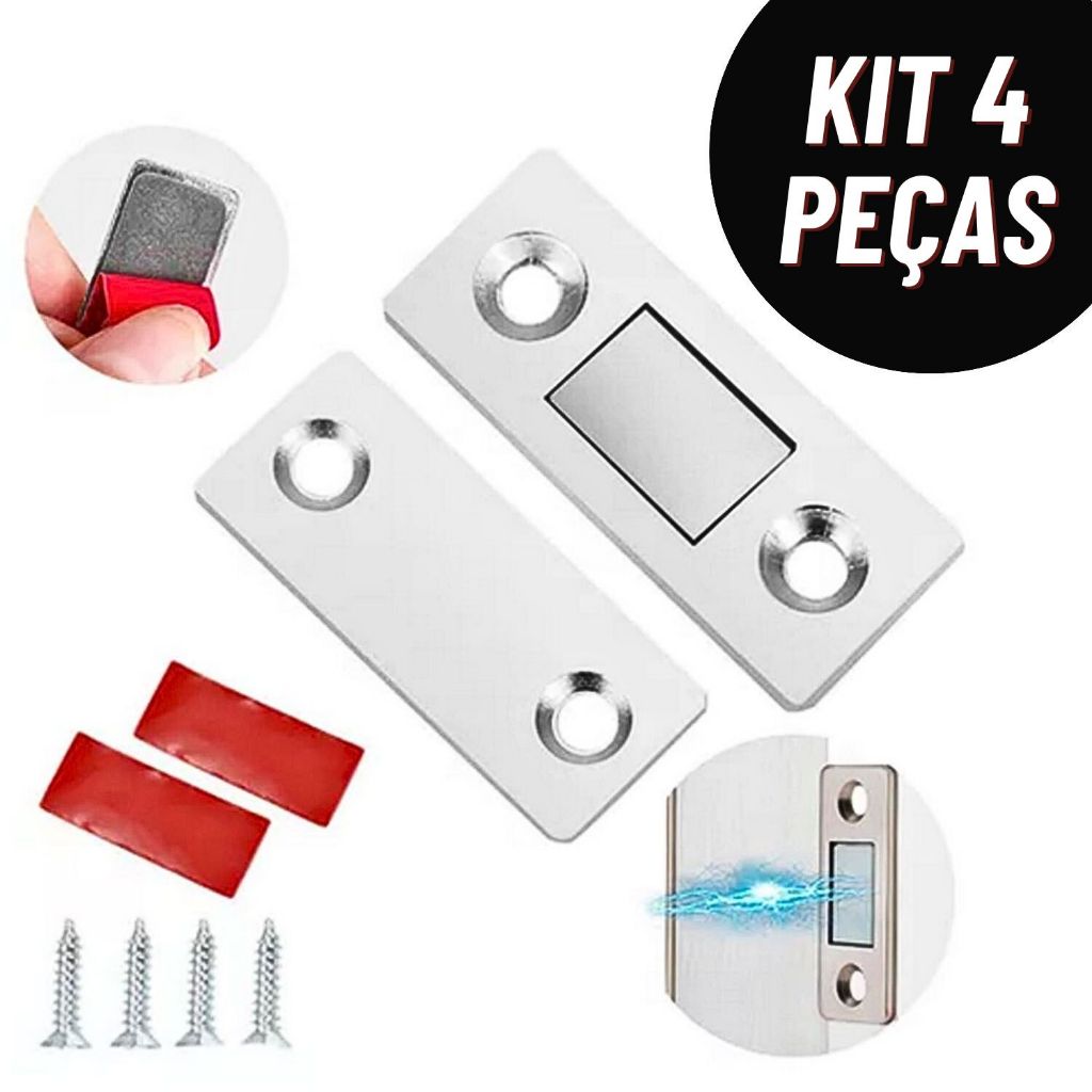 Fecho Imã Trava De Porta de Armário Magnético em Oferta na Shopee