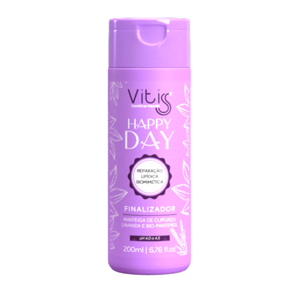 Finalizador happy day Vitiss 200ml protetor térmico  leave in filtro solar