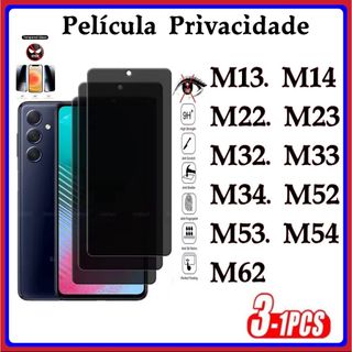 Película Privacidade 3D Anti Spy Samsung M13 M14 M22 M23 M32 M33 M34 M52 M53 M54 M62