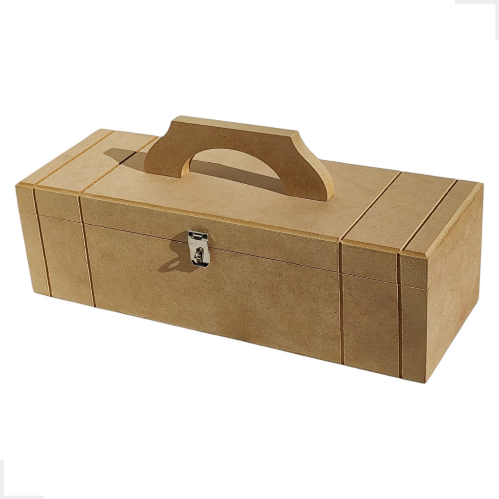 Caixa Maleta Decorativa De Vinho Suporte Vinho Porta Garrafa