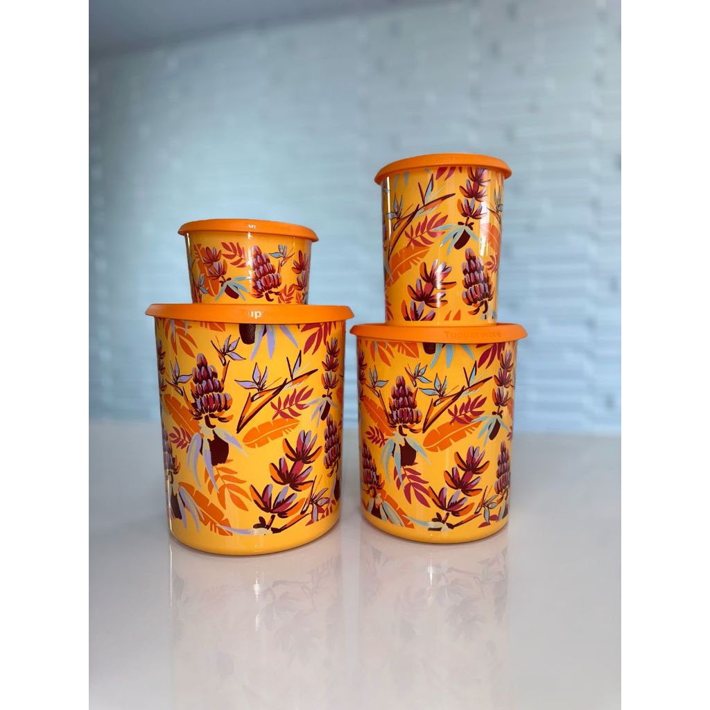 Kit Tupperware Instantânea Mágica Tropical Laranja 4 peças 👀💯