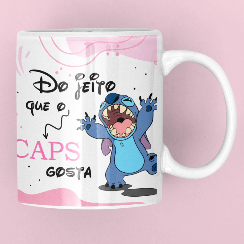 Caneca STITCH / Caneca Meme/ Caneca Porcelana engraçada/ Caneca Disney
