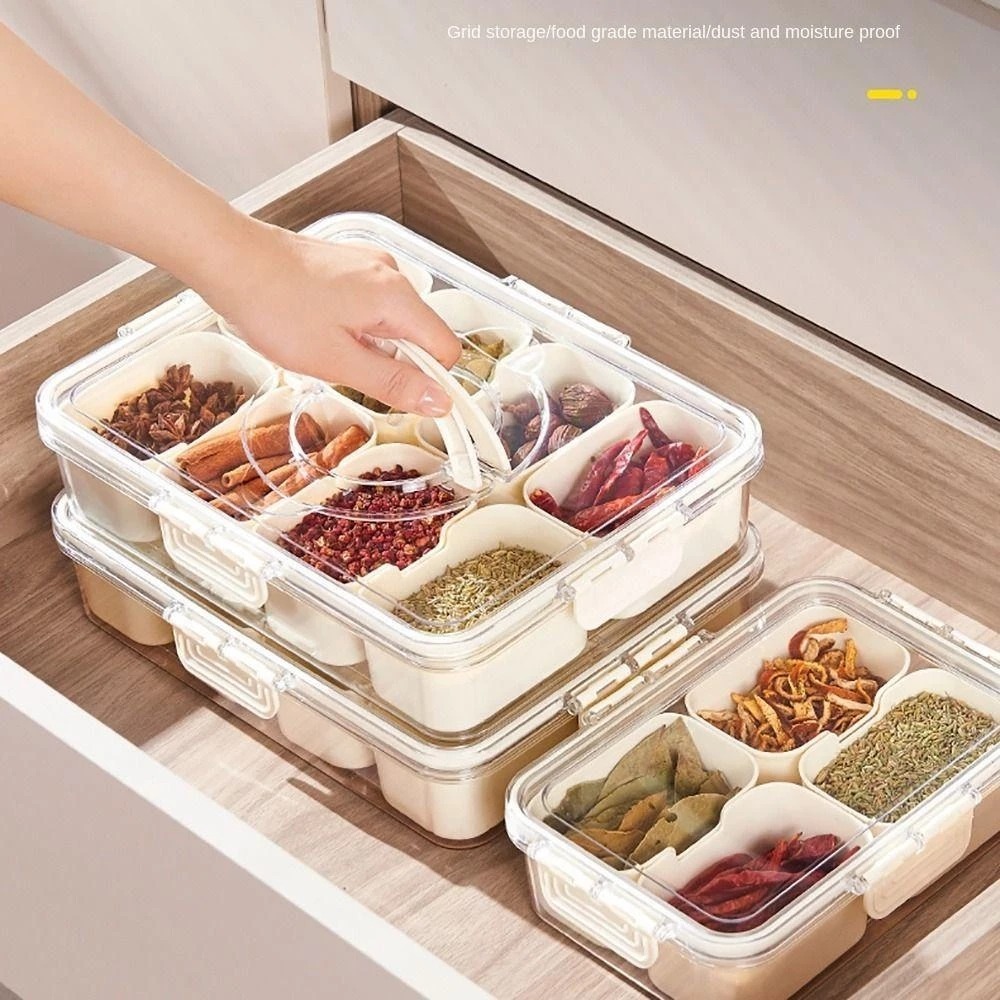 SYD25 / SYD12 Organizador Petisqueira de Geladeira Caixa Multiuso  Cozinha Alimentos Verduras e Vegetais Hermético
